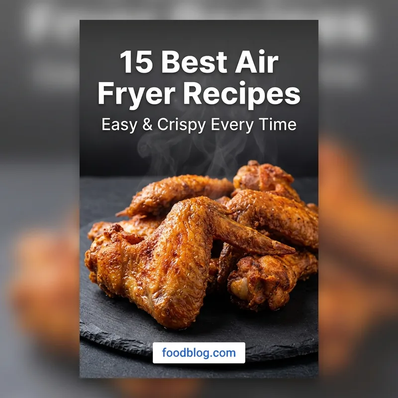 AI generated Pinterest pin - Air Fryer Recipes