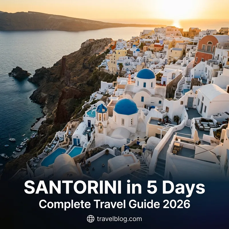 AI generated Pinterest pin - Santorini Travel