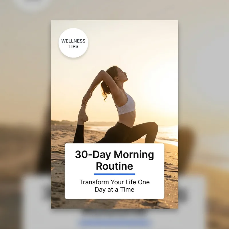 AI generated Pinterest pin - Morning Routine