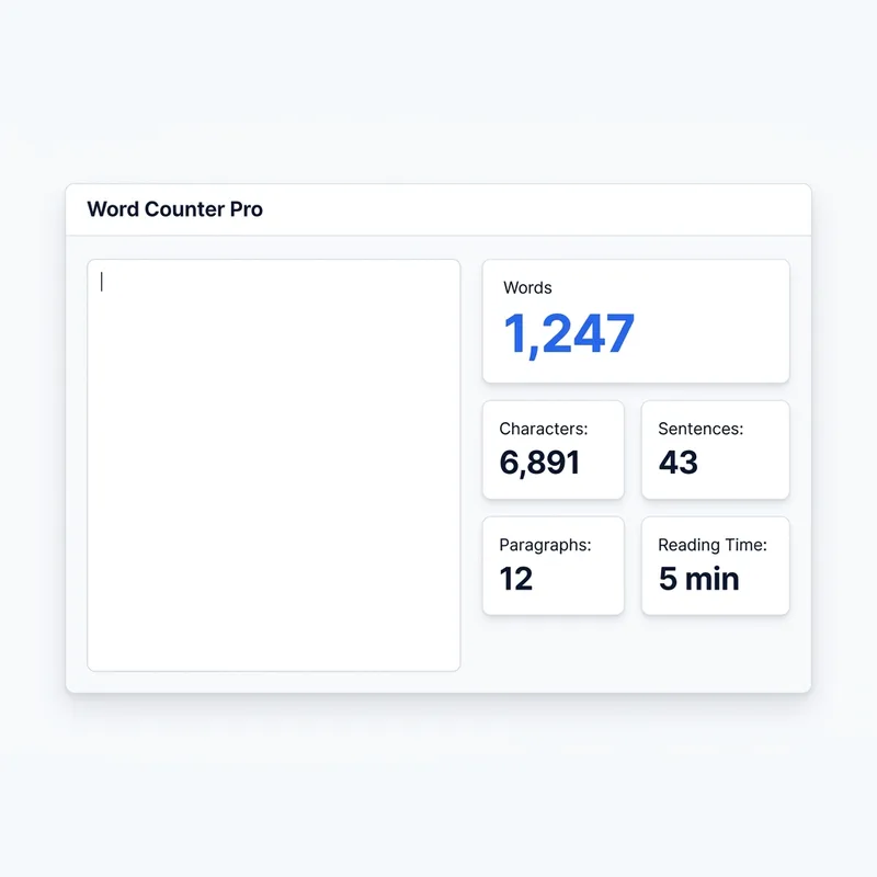 Word Counter Pro tool